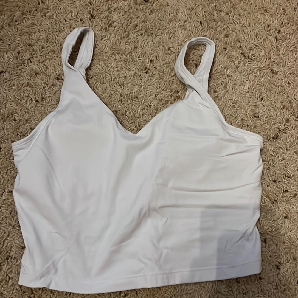 White Tank Top Amazon Size Medium with pads